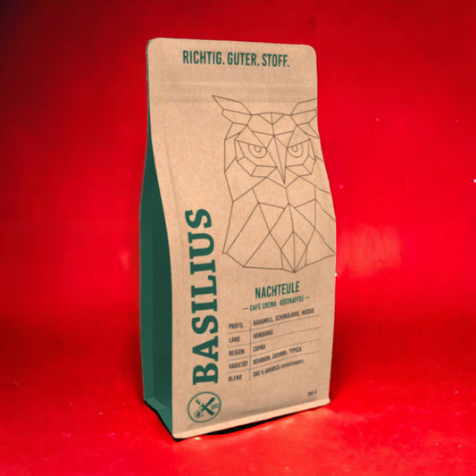 Basilius | NACHTEULE | Ganze Kaffeebohnen | Honduras | 100% Arabica