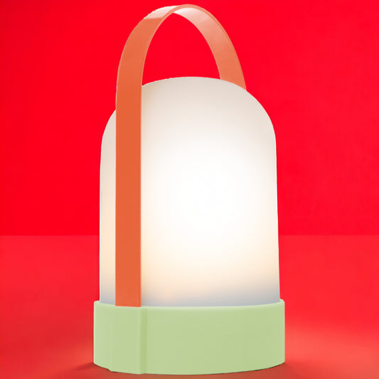 Remember | LED-Leuchte Juna | Tragebügel | grün-orange | 25 cm