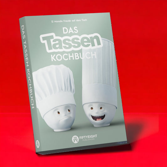 Lachende Tasse FIFTYEIGHT PRODUCTS | Tassen Kochbuch mit 80 Rezepten