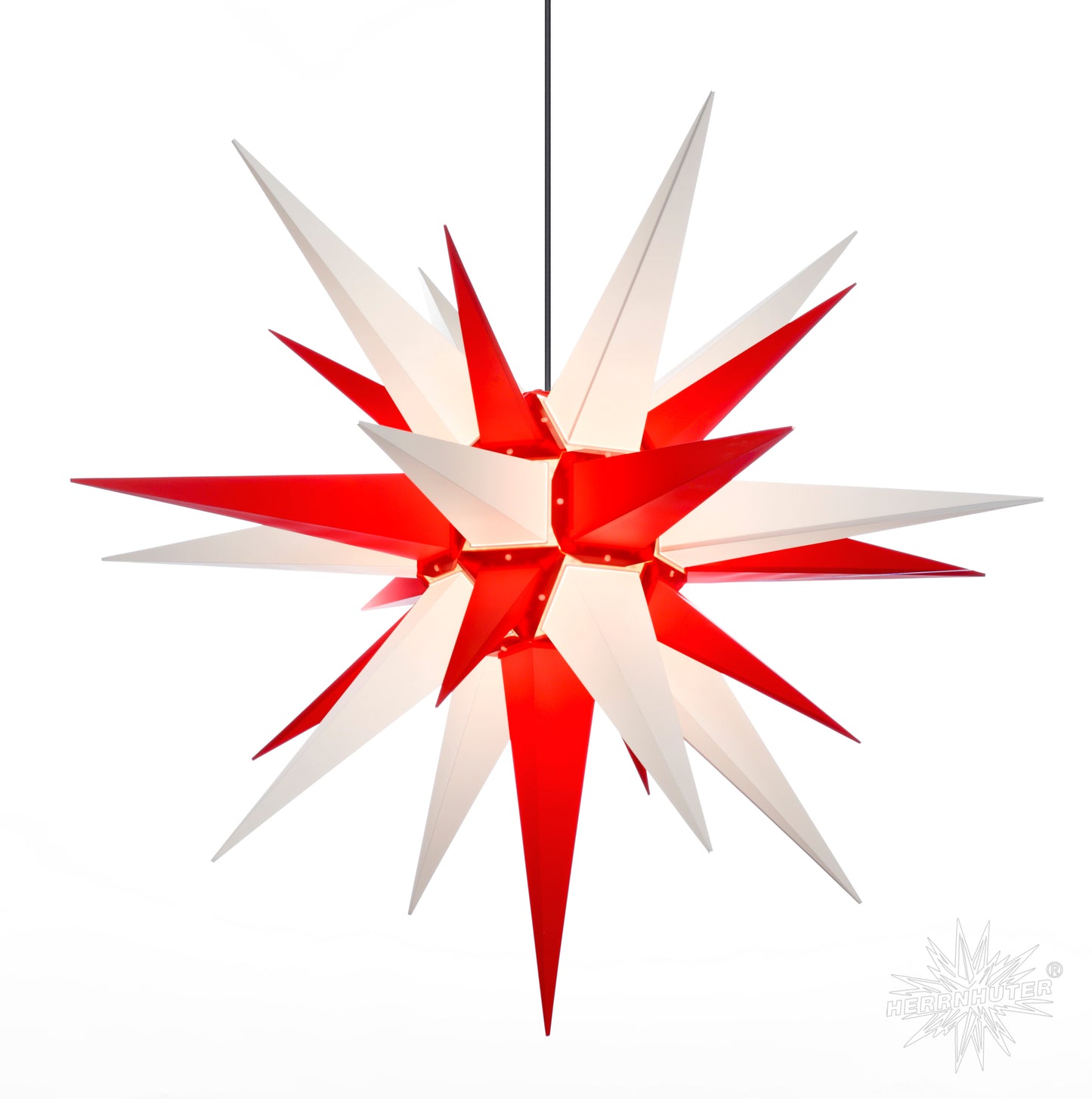Herrnhuter Sterne ADVENTSSTERN Kunststoff A13 ca. Ø130 cm | weiß-rot