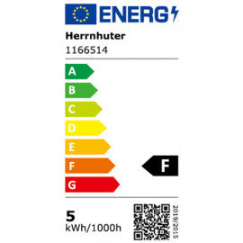 Herrnhuter Sterne LED BELEUCHTUNGSSET 6 m Sonderlänge E14 weiß für alle Papiersterne