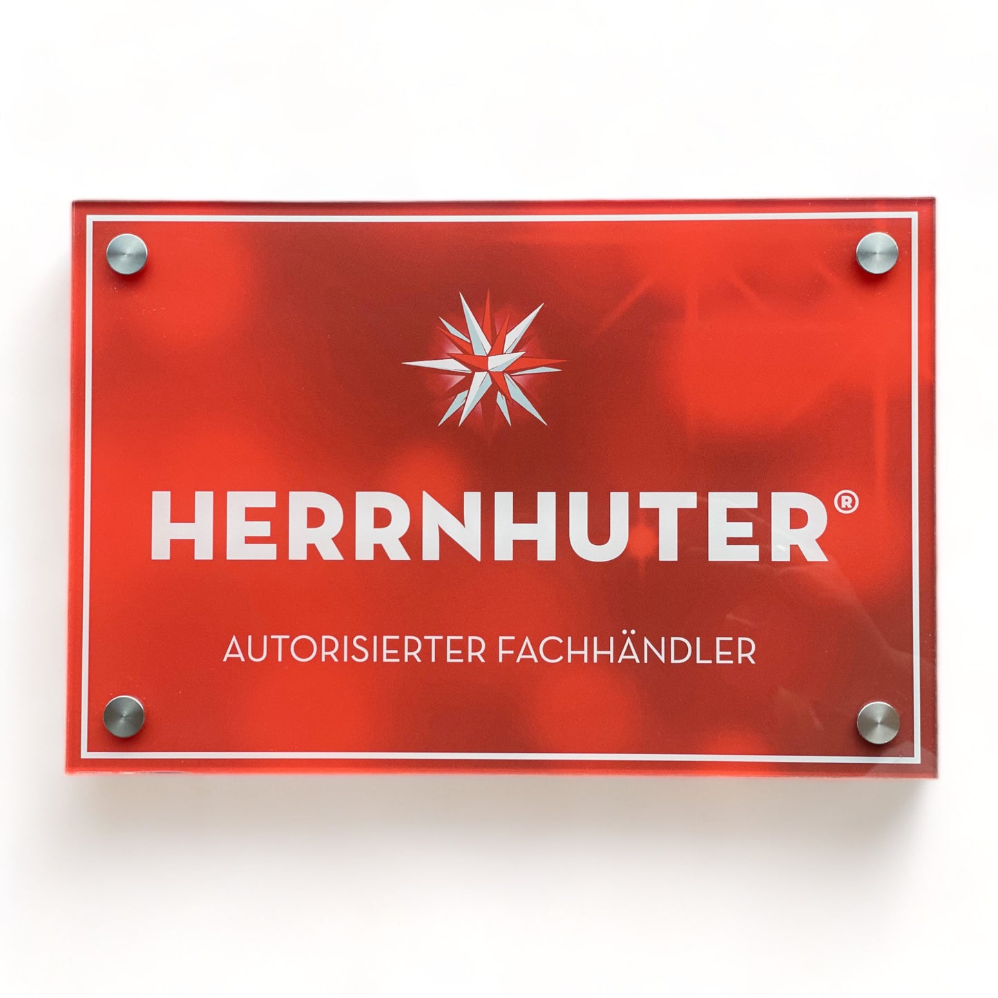 raumbox "Herrnhuter Sterne SONDEREDITION 2023" mit Kunststoffstern Edition rot/glitter | 2 Kunststoffsterne gelb/rot | Adventskalender Bastelset | zusätzliches Netzteil