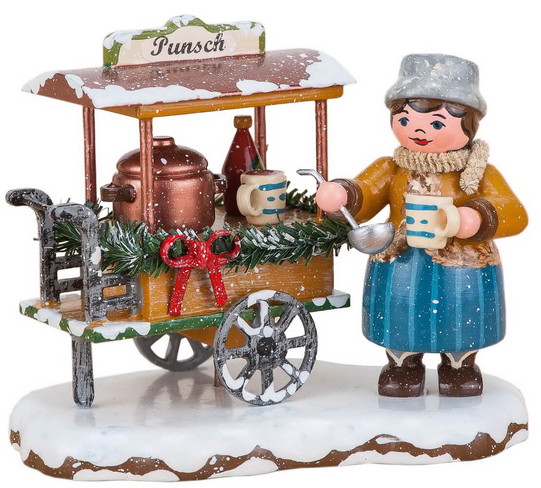 Hubrig Volkskunst | Winterkinder | Punschwagen | 8 cm