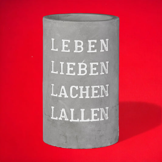 räder BETON | FLASCHEN- & WEINKÜHLER | Leben & Lieben | ca. 21 cm
