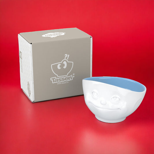 Lachende Tasse FIFTYEIGHT PRODUCTS | bunte Schale VERKNALLT | ca. 500ml | innen ozean