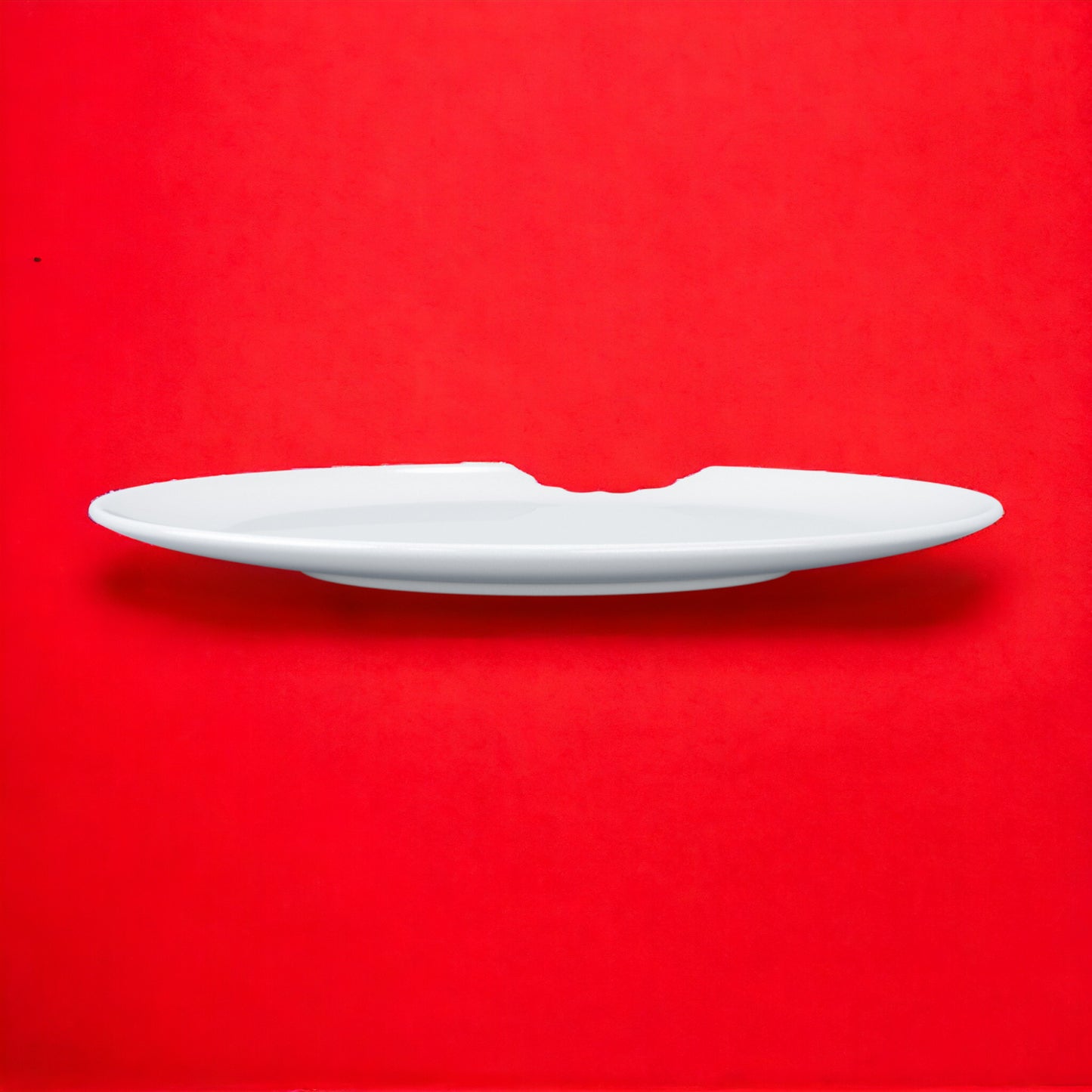 Lachende Tasse FIFTYEIGHT PRODUCTS | 8er Set KUCHENTELLER MIT BISS | (Ø 20 cm) | weiß