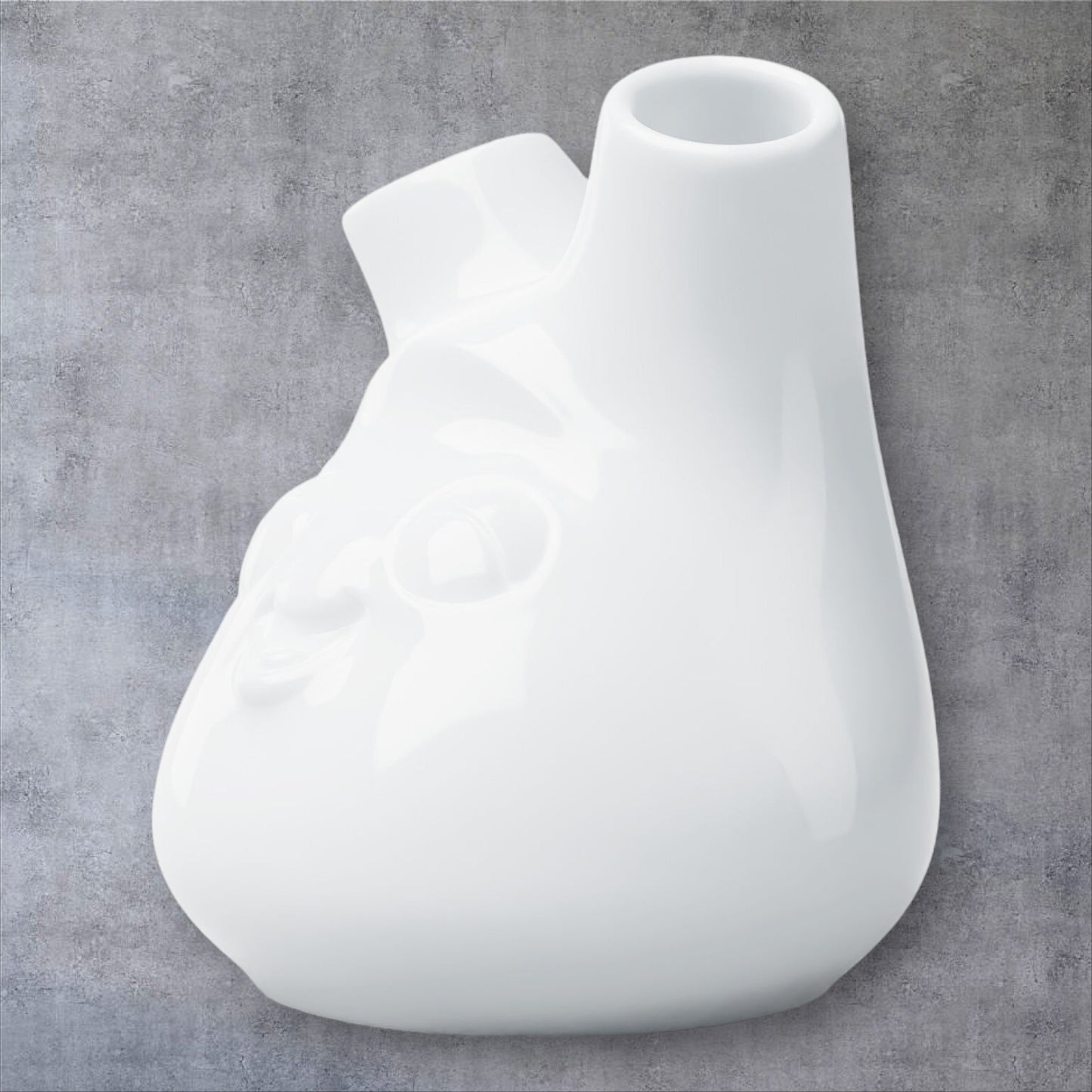 Lachende Tasse FIFTYEIGHT PRODUCTS | Blumenvase klein | KESS | 2 Öffnungen | weiß