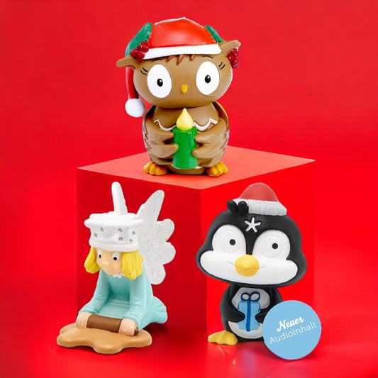 tonies® Hörfigur | 3er Set | Weihnachtsbundle | In der Weihnachtsbäckerei + Weihnachtslieder + Die kleine Eule feiert Weihnachten