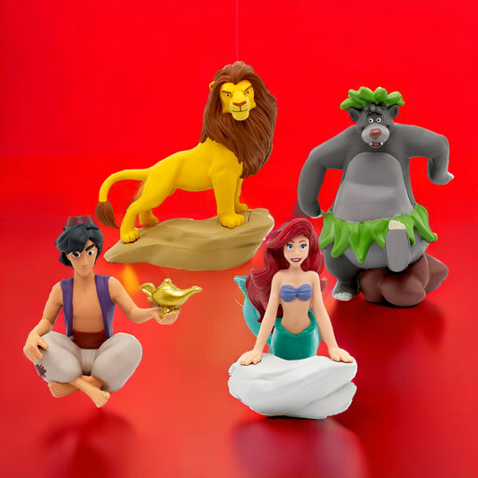 tonies® Hörfigur | 4er Set | Bundle für Toniebox, 4 x Disney Klassiker: König der Löwen, Arielle die Meerjungfrau, Das Dschungelbuch & Aladdin