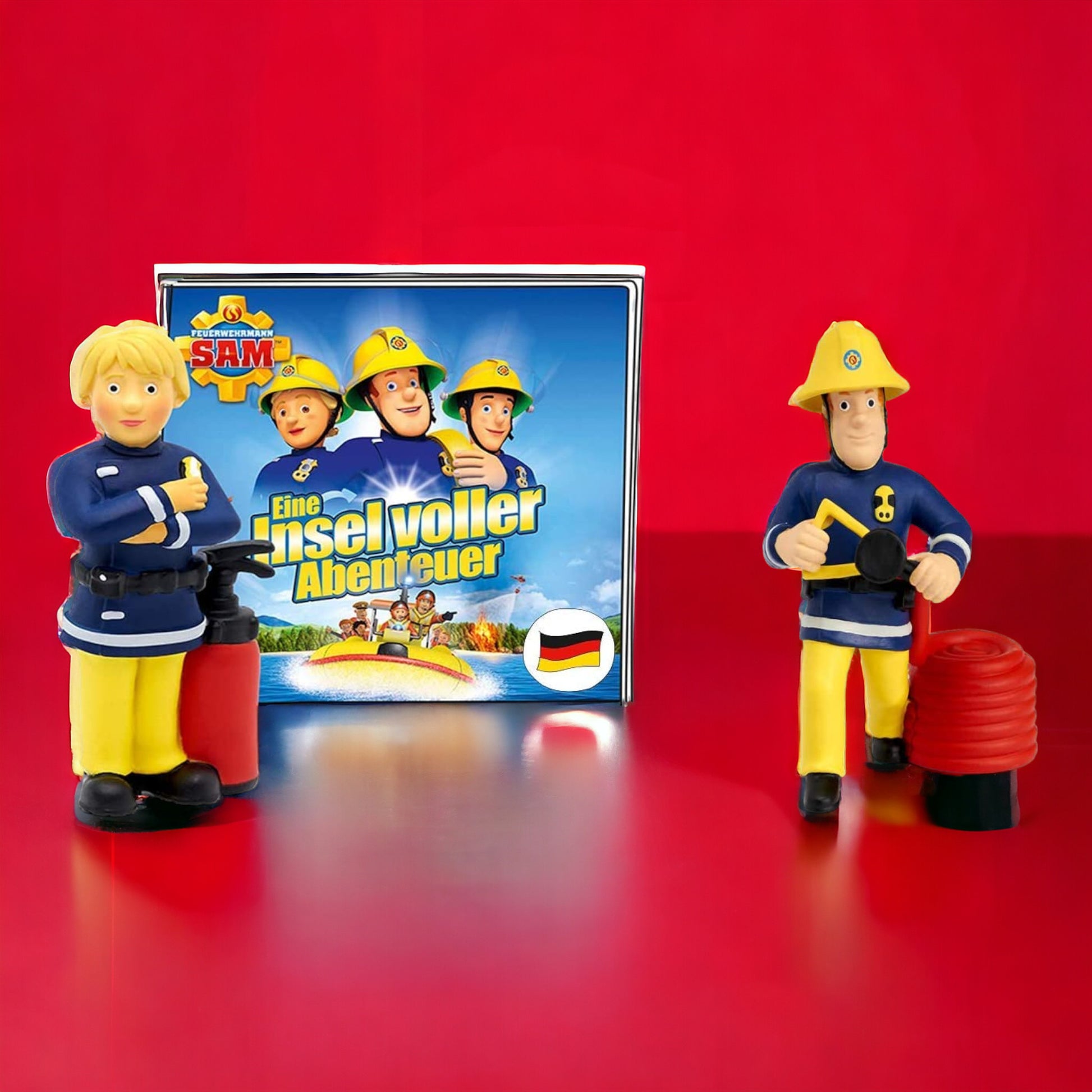 tonies® Hörfigur | Feuerwehrmann Sam 2er Set | In Pontypandy ist was los + Eine Insel voller Abenteuer