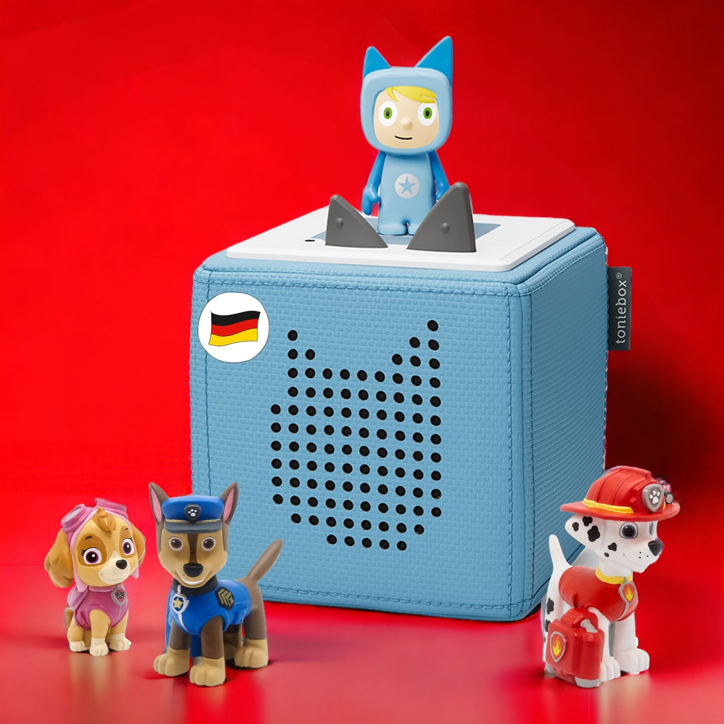 tonies® Hörfigur | Klassik Bundle | Starterset Hellblau + 3 PAW PATROL Abenteuer