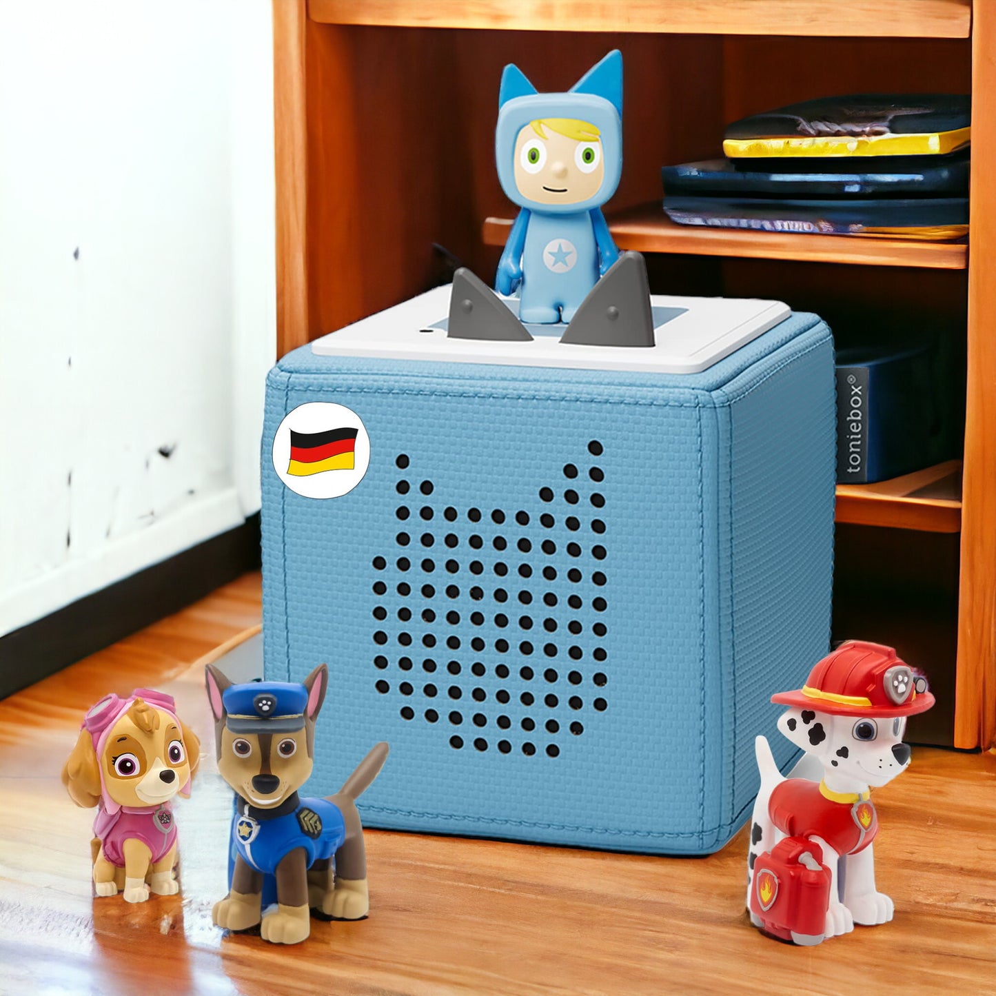 tonies® Hörfigur | Klassik Bundle | Starterset Hellblau + 3 PAW PATROL Abenteuer