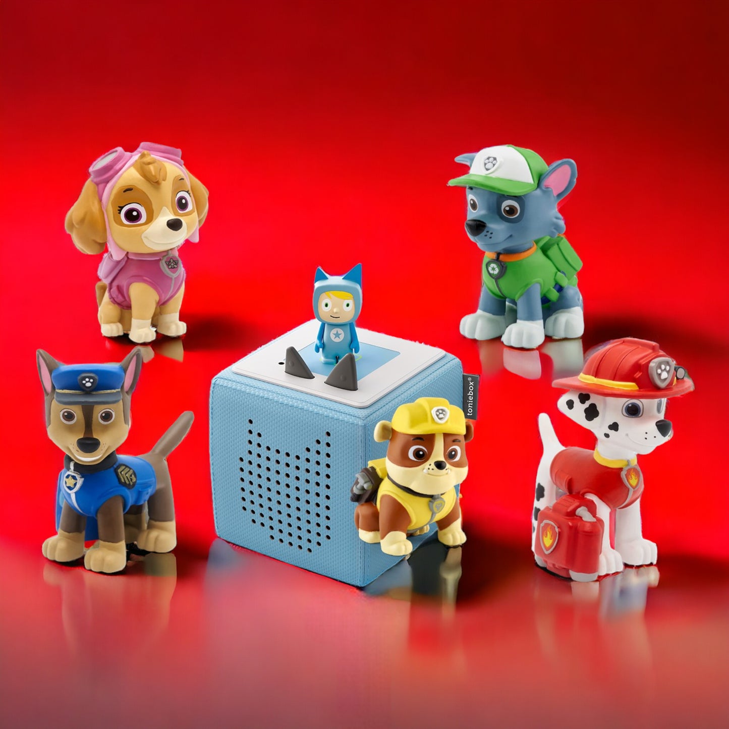 tonies® Hörfigur | BIG Bundle | Starterset Hellblau + PAW PATROL alle 5 Abenteuer