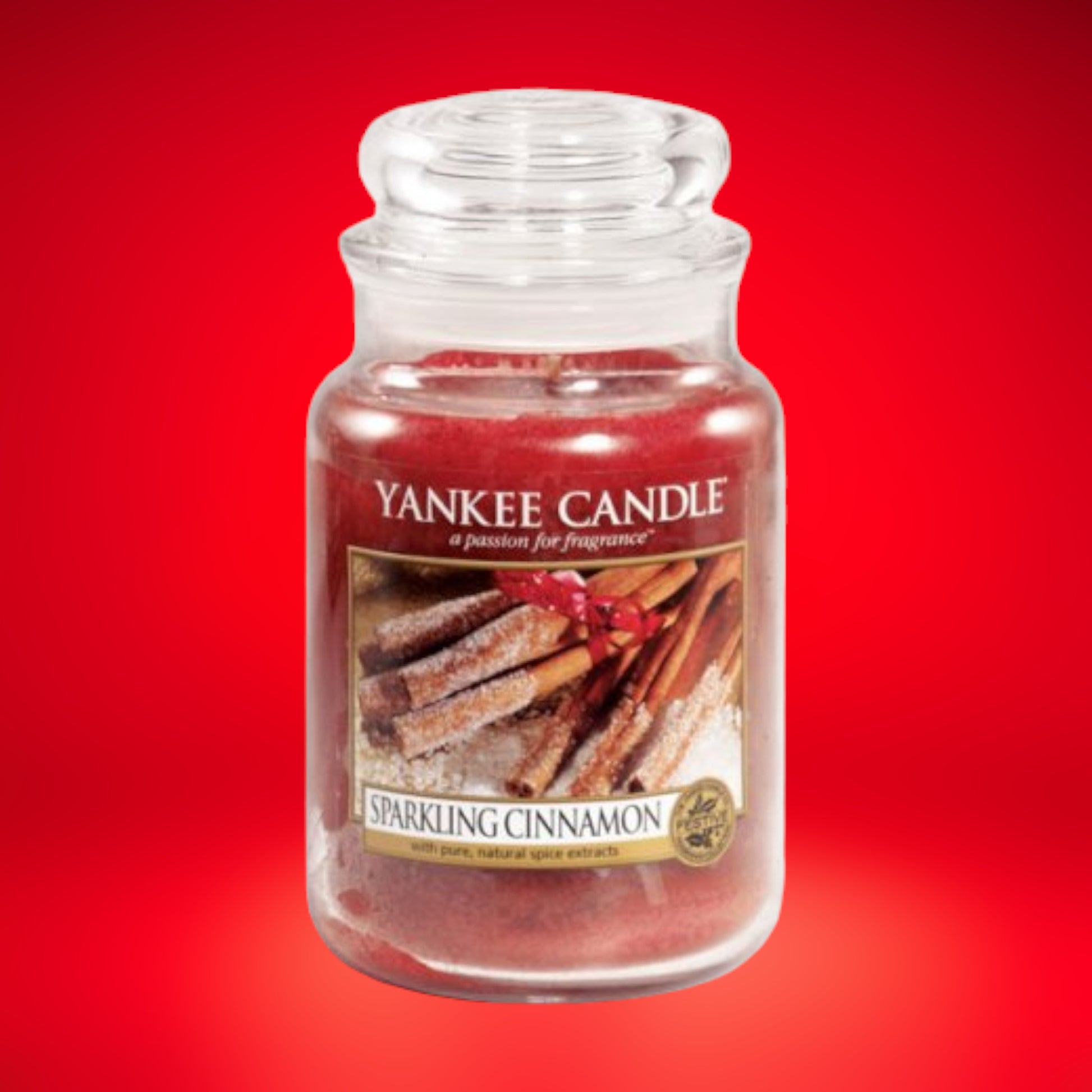 Yankee Candle | Duftkerze im Glas | SPARKLING CINNAMON | 623 g