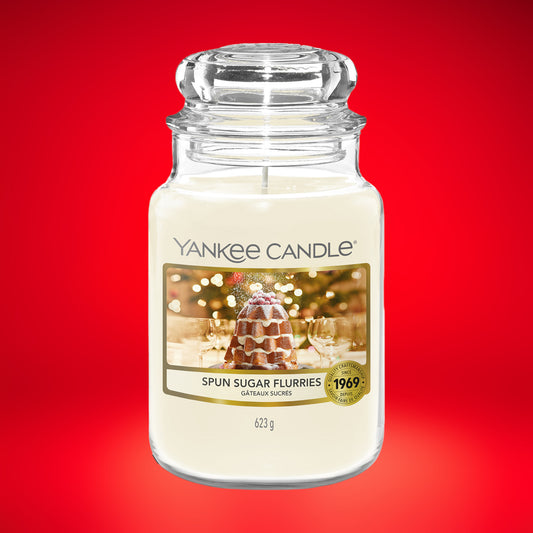 Yankee Candle | Duftkerze im Glas | SPUN SUGAR FLURRIES | 623g