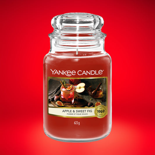 Yankee Candle | Duftkerze im Glas | APPLE & SWEET FIG | 623g